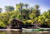 Jetty and canoes