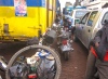 Cars and cyles on ferry