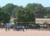 Children playing football