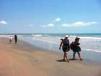 Tourists on Sanyang Beach