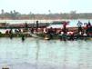 Fishermen landing catch